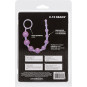 Rosario Anal X-10 Beads Morado Calexotics | Bolas Anales Flexibles para Estimulación Suave y Progresiva
