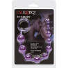 Rosario Anal X-10 Beads Morado Calexotics | Bolas Anales Flexibles para Estimulación Suave y Progresiva