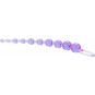 Rosario Anal X-10 Beads Morado Calexotics | Bolas Anales Flexibles para Estimulación Suave y Progresiva