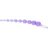 Rosario Anal X-10 Beads Morado Calexotics | Bolas Anales Flexibles para Estimulación Suave y Progresiva