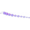 Rosario Anal X-10 Beads Morado Calexotics | Bolas Anales Flexibles para Estimulación Suave y Progresiva
