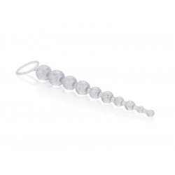 Rosario Anal X-10 Beads Platinum Calexotics | Bolas Anales de Lujo para Estimulación Gradual