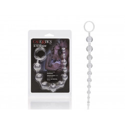 Rosario Anal X-10 Beads Platinum Calexotics | Bolas Anales de Lujo para Estimulación Gradual