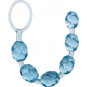 Rosario Anal Azul Swirl Pleasure Calexotics | Bolas Anales Espirales para Estimulación Intensa
