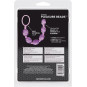Rosario Anal Morado Swirl Pleasure Calexotics | Bolas Anales con Textura Espiral para Estimulación Intensa