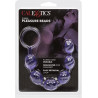 Rosario Anal Morado Swirl Pleasure Calexotics | Bolas Anales con Textura Espiral para Estimulación Intensa
