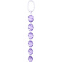 Rosario Anal Morado Swirl Pleasure Calexotics | Bolas Anales con Textura Espiral para Estimulación Intensa