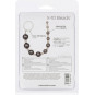 Rosario Anal X-10 Beads Negro Calexotics | Bolas Anales Flexibles para Estimulación Progresiva