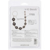Rosario Anal X-10 Beads Negro Calexotics | Bolas Anales Flexibles para Estimulación Progresiva