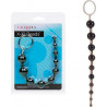 Rosario Anal X-10 Beads Negro Calexotics | Bolas Anales Flexibles para Estimulación Progresiva