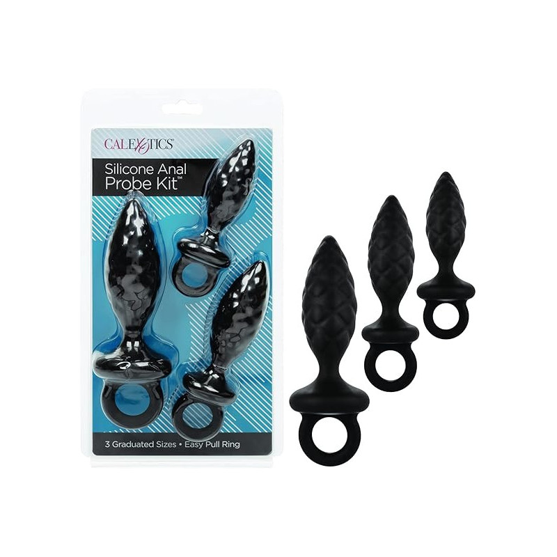 Silicone Anal Probe Kit Calexotics | Kit de Sondas Anales de Silicona para Estimulación Progresiva