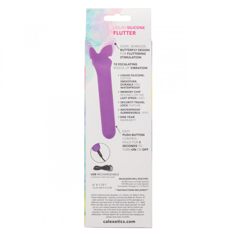 Vibrador Bliss Liquid Silicone Flutter Calexotics | Estimulación Suave y Vibraciones Intensas