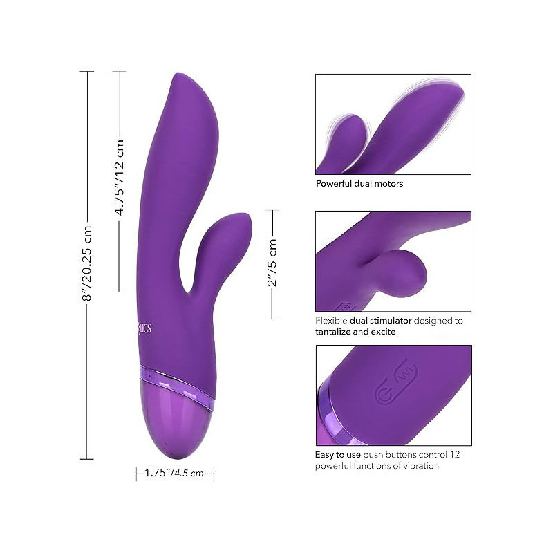 Vibrador Aura Dual Lover Calexotics | Doble Estimulación con Vibraciones de Alta Potencia