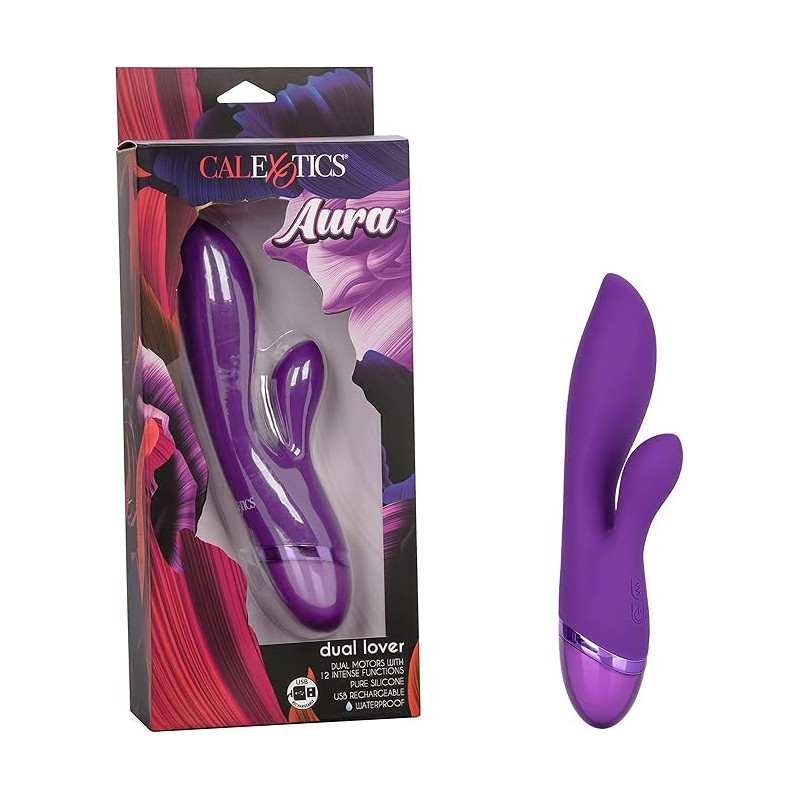 Vibrador Aura Dual Lover Calexotics | Doble Estimulación con Vibraciones de Alta Potencia