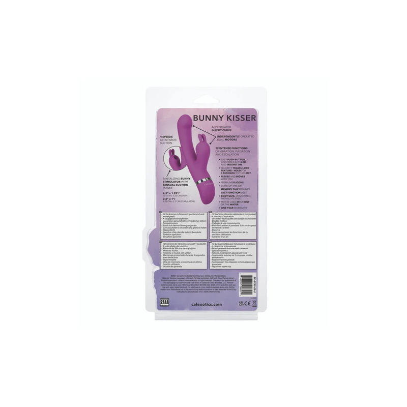 Vibrador Foreplay Frenzy Bunny Kisser Calexotics | Estimulación Dual para Placer Total