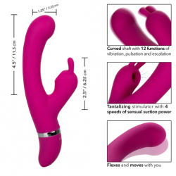 Vibrador Foreplay Frenzy Bunny Kisser Calexotics | Estimulación Dual para Placer Total