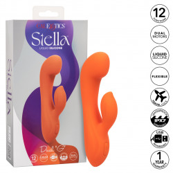 Vibrador Stella Liquid Silicone Dual "G" Calexotics | Doble Estimulación con Silicona Líquida Premium