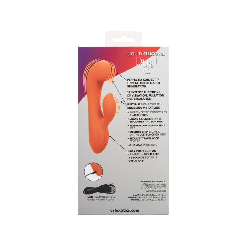 Vibrador Stella Liquid Silicone Dual "G" Calexotics | Doble Estimulación con Silicona Líquida Premium
