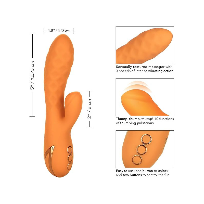 Vibrador California Dreaming Newport Beach Babe Calexotics | Estimulación de Clítoris con Movimiento Pulsante