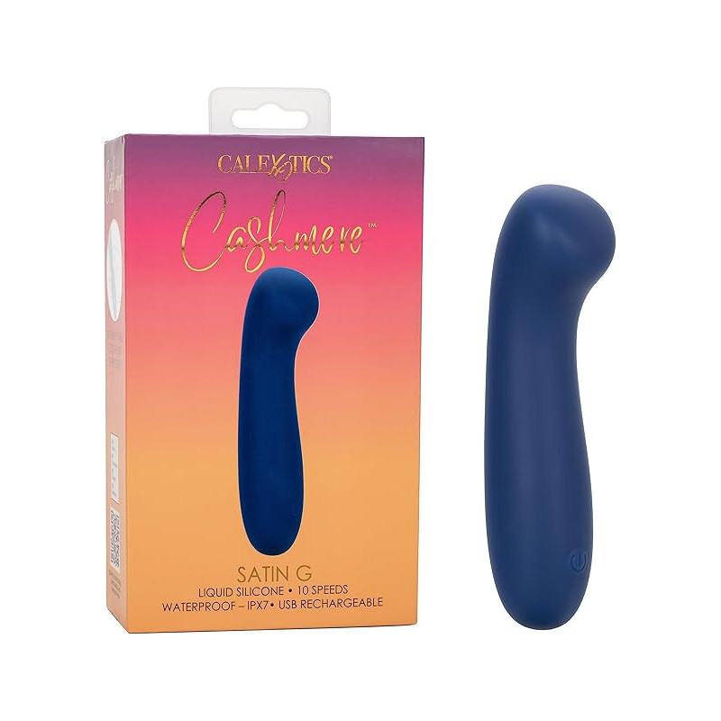 Vibrador Cashmere Satin G Calexotics | Estimulador Punto G con Silicona Suave y Vibración Potente