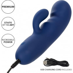 Vibrador Cashmere Silk Duo Calexotics | Estimulación Doble con Silicona Suave y Vibraciones Poderosas