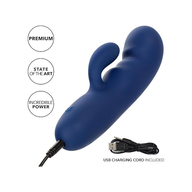 Vibrador Cashmere Silk Duo Calexotics | Estimulación Doble con Silicona Suave y Vibraciones Poderosas