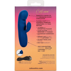 Vibrador Cashmere Silk Duo Calexotics | Estimulación Doble con Silicona Suave y Vibraciones Poderosas