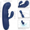 Vibrador Cashmere Silk Duo Calexotics | Estimulación Doble con Silicona Suave y Vibraciones Poderosas