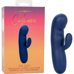 Vibrador Cashmere Silk Duo Calexotics | Estimulación Doble con Silicona Suave y Vibraciones Poderosas