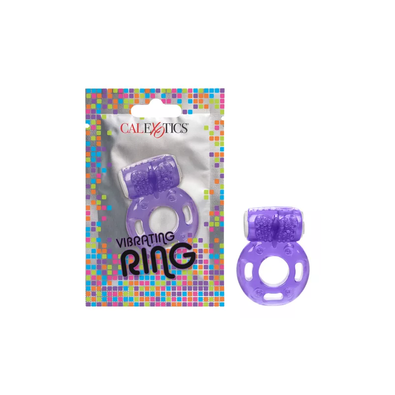 Vibrating Ring Morado Calexotics | Anillo Vibrador Ergonómico para Parejas