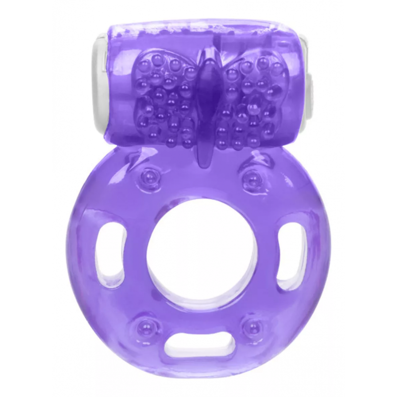 Vibrating Ring Morado Calexotics | Anillo Vibrador Ergonómico para Parejas