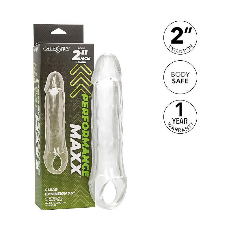 Extensión para Pene 7.5" Performance Maxx Calexotics | Aumenta Longitud y Grosor