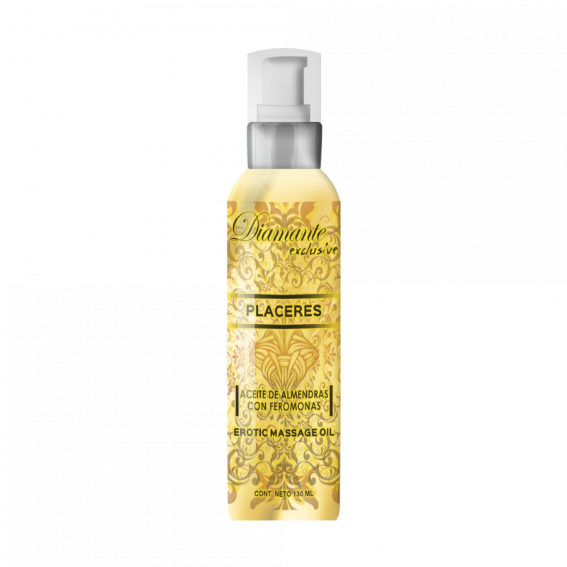 Aceite de Almendras con Feromonas Placeres 130ml | Masaje Relajante y Afrodisíaco