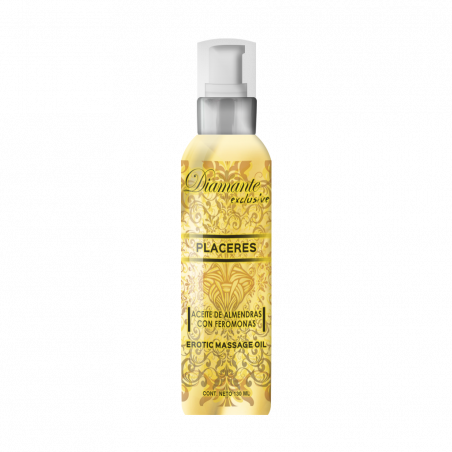 Aceite de Almendras con Feromonas Placeres 130ml | Masaje Relajante y Afrodisíaco