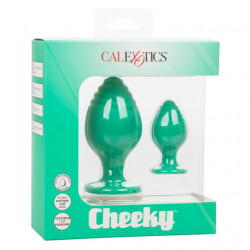 Cheeky Plug Anal Verde Calexotics | Juguete de Silicona Suave para Principiantes