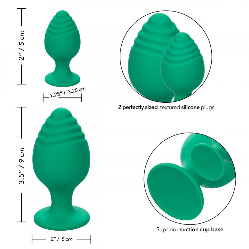 Cheeky Plug Anal Verde Calexotics | Juguete de Silicona Suave para Principiantes