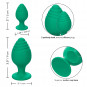 Cheeky Plug Anal Verde Calexotics | Juguete de Silicona Suave para Principiantes