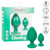Cheeky Plug Anal Verde Calexotics | Juguete de Silicona Suave para Principiantes