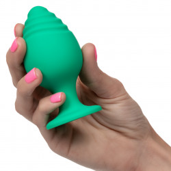 Cheeky Plug Anal Verde Calexotics | Juguete de Silicona Suave para Principiantes
