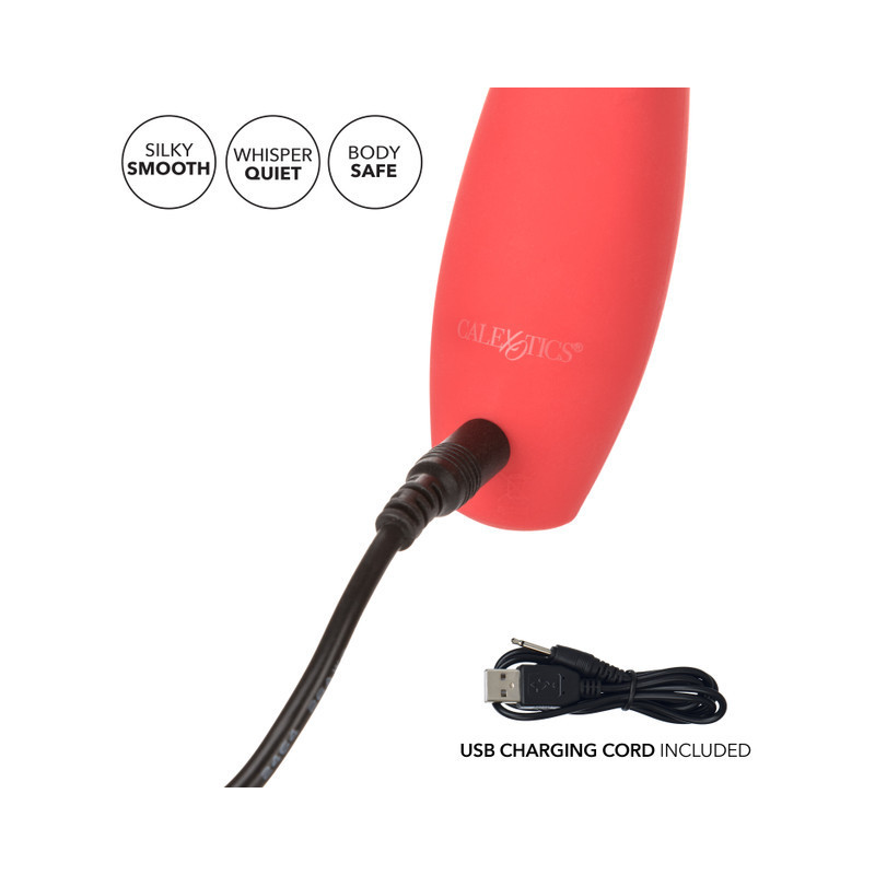Red Hot Flare Calexotics | Mini Vibrador Recargable con Estimulación de Precisión