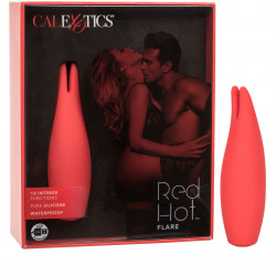 Red Hot Flare Calexotics | Mini Vibrador Recargable con Estimulación de Precisión
