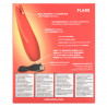 Red Hot Flare Calexotics | Mini Vibrador Recargable con Estimulación de Precisión