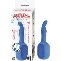 Vibrating Douche Azul Nasstoys | Ducha Anal con Vibración y Estimulación Extra
