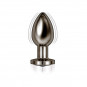 Ass-Station Plug Anal Metálico Vibrador con Control Remoto Negro | Nasstoys