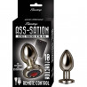 Ass-Station Plug Anal Metálico Vibrador con Control Remoto Negro | Nasstoys