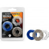 Stay Hard Triple Stretch Penis Rings Kit 3 Pzas | Anillos para Pene Ultra Flexibles – Blush