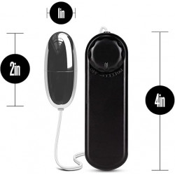 B Yours Silver Power Vibrating Bullet Negra 2" | Bala Vibradora Compacta – Blush