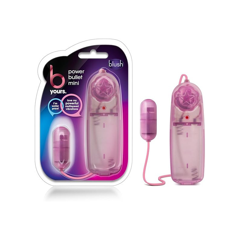 B Yours Silver Power Vibrating Bullet Rosa 2" | Bala Vibradora Compacta – Blush