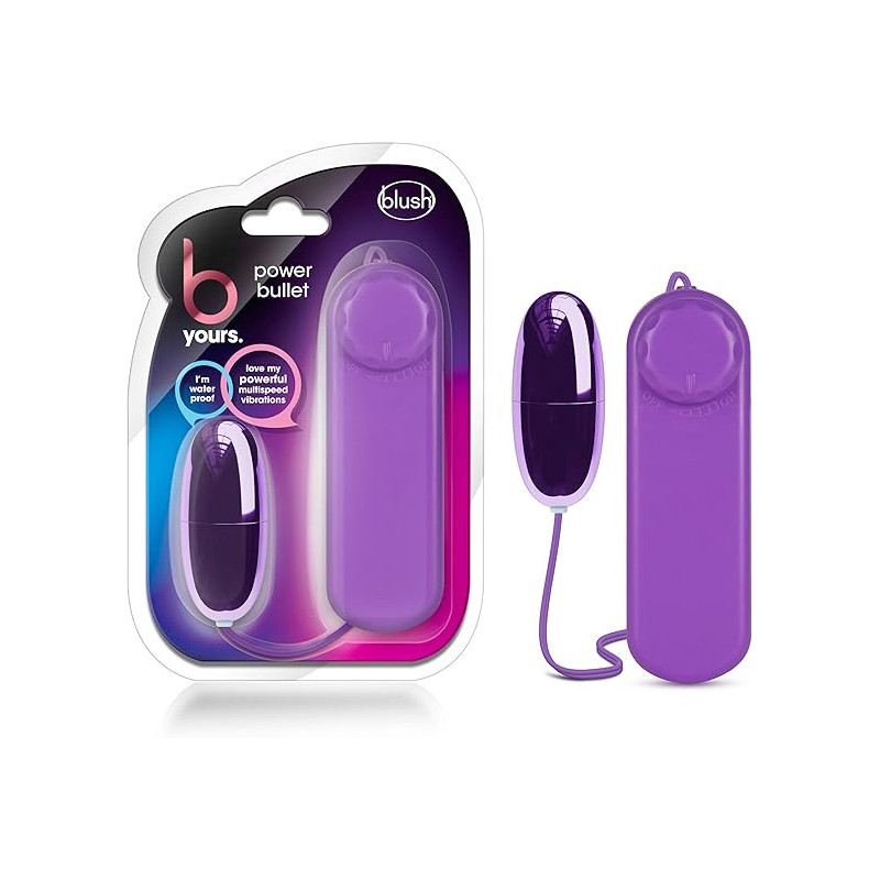 B Yours Silver Power Vibrating Bullet Morada 2" | Bala Vibradora Compacta – Blush