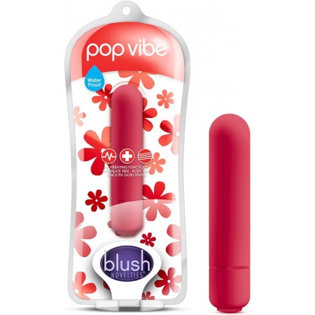 Vive Pop Bala Vibradora Cherry Red 3.25" | Vibrador Compacto de Alto Rendimiento – Blush